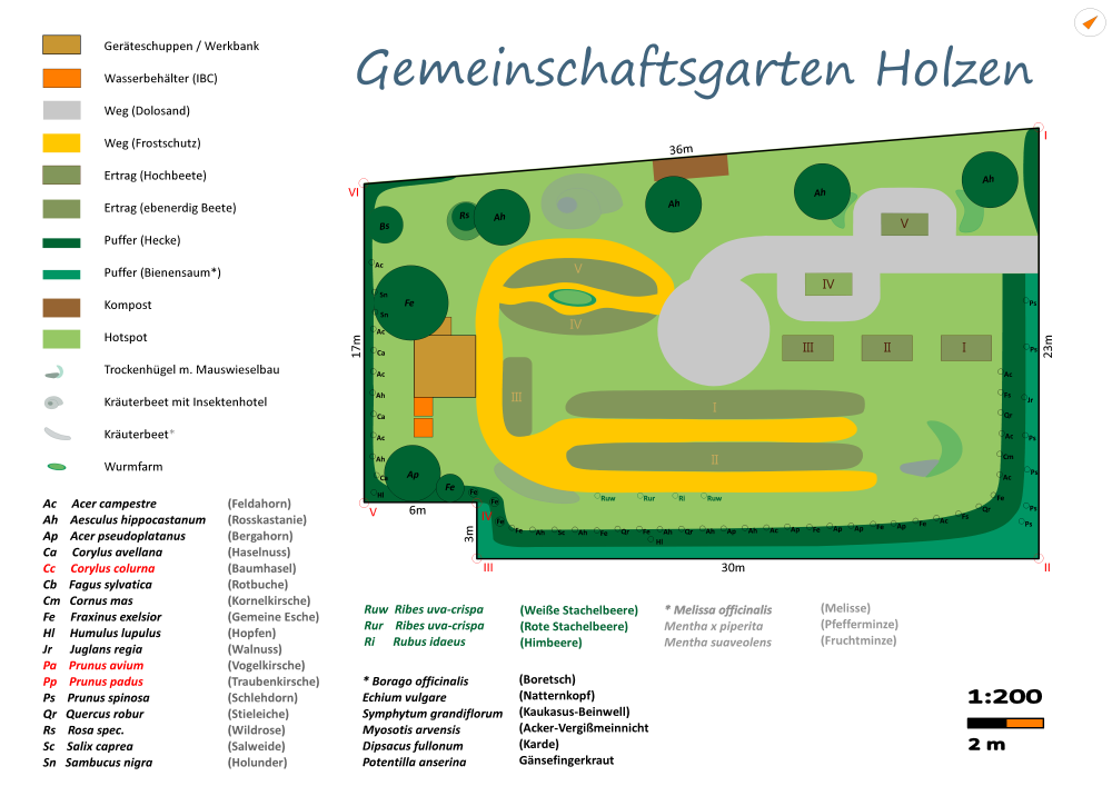 Skizze Gemeinschaftsgarten Holzen (Stand 08/08/2021)